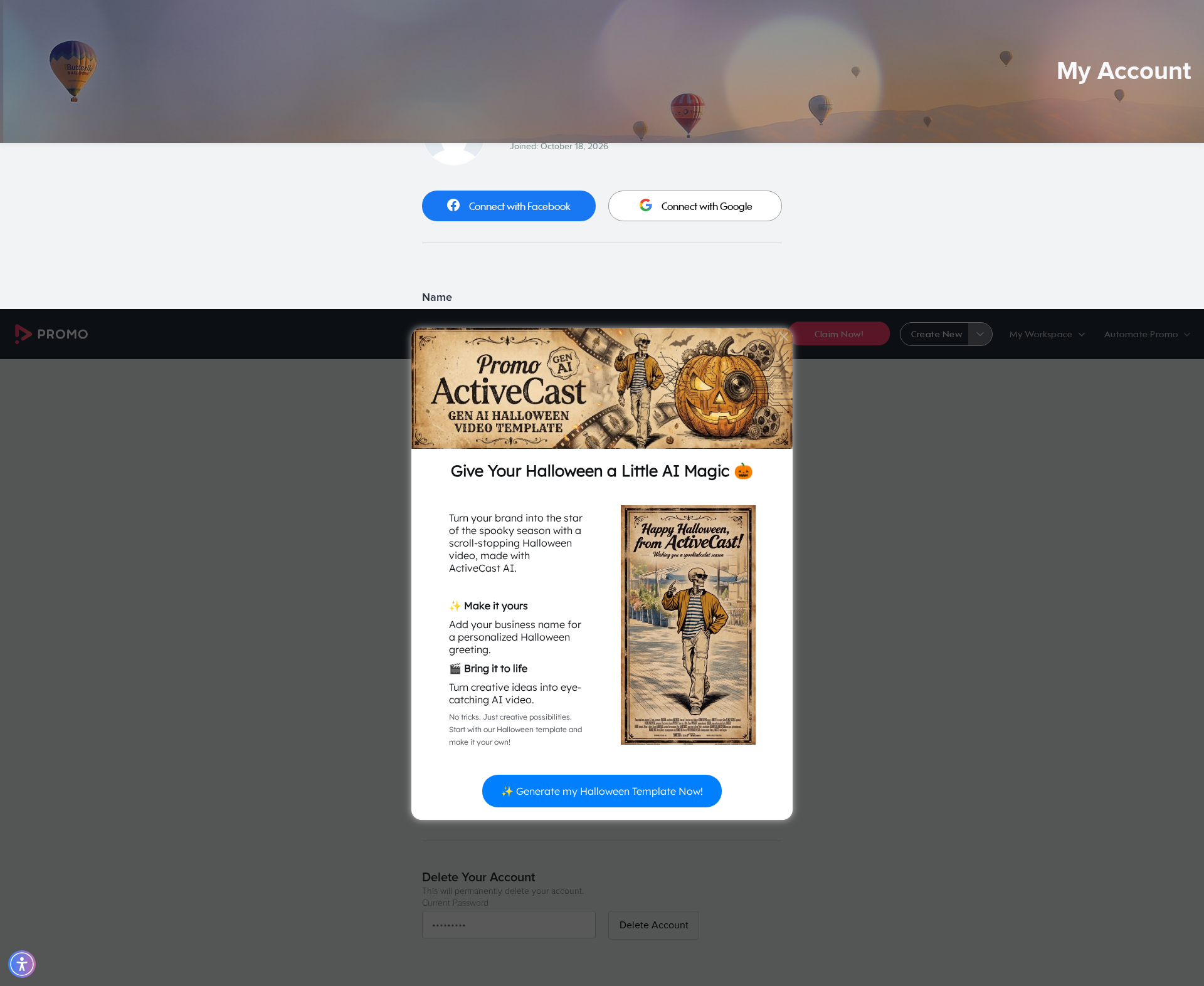 Test failure screenshot